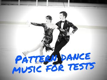 Pattern dance music for ice skating tests