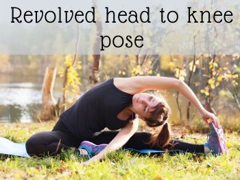 Revolved head to knee pose