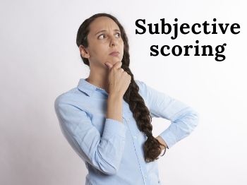 Subjective scoring in figure skating